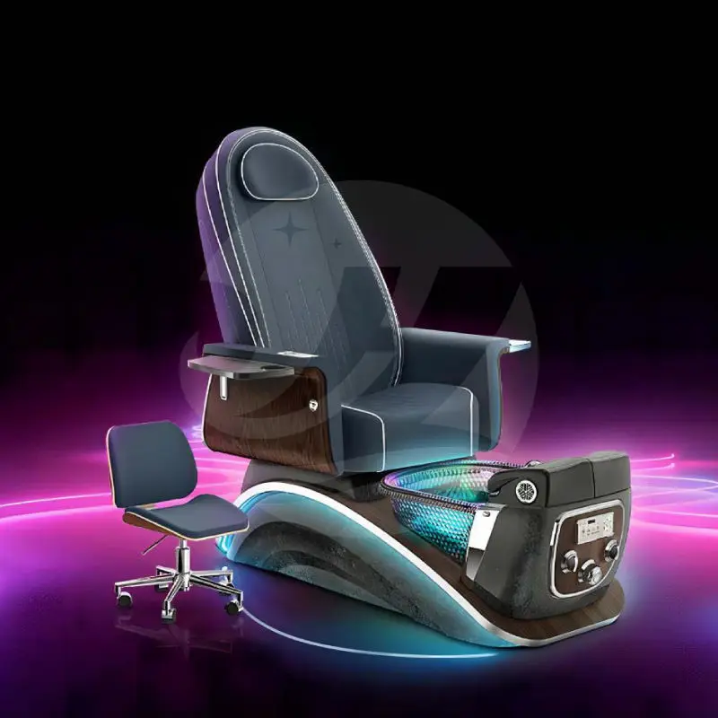 Original Design Electric Pedicure Chair Foot Spa Massage Chair with Drain Pump Nail Salon Massage Pedicure Chair Luxury — image 4