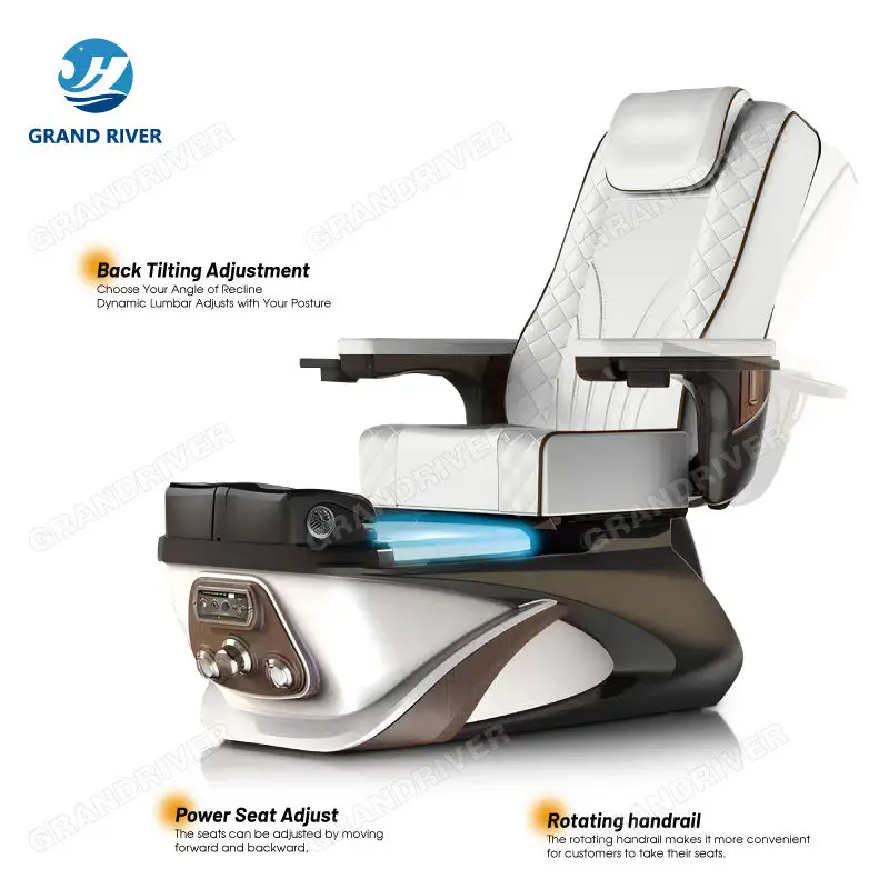 Best Price Luxury Pedicure Chair with Massage Nail Care Foot Spa Massage Chair Pedicure and Manicure Chair Electric — image 7
