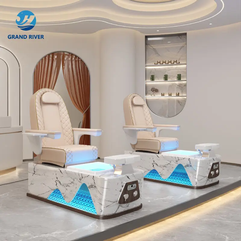 Nail Salon Furniture Luxury Spa Pedicure Chair Foot Spa Massage Chair for Manicure and Pedicure Bowl Chair Luxury Modern — image 4