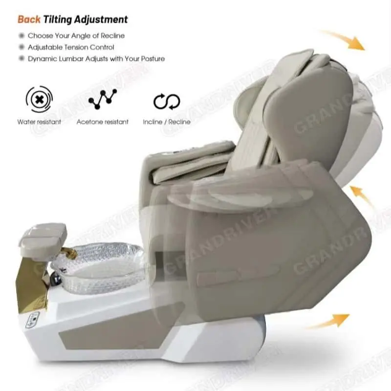 Nail Salon Electric Foot Massage Spa Manicure and Pedicure Chairs Pedicure Furniture Airbag Massaging Chair for Pedicure — image 6