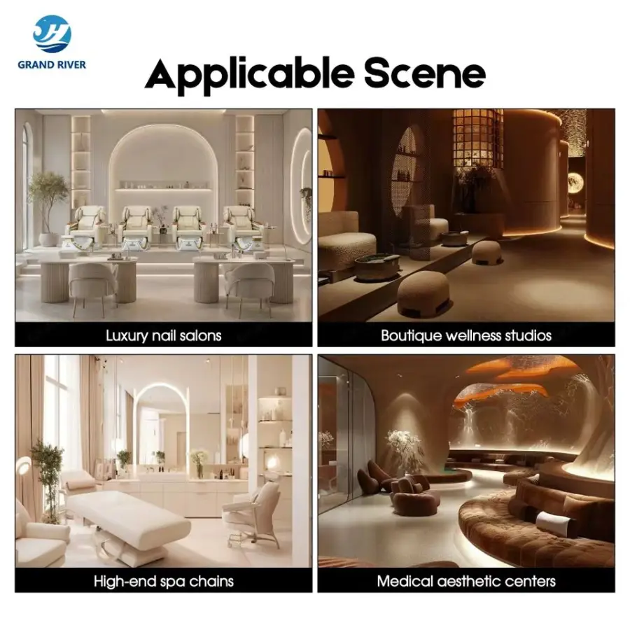 Nail Salon Electric Foot Massage Spa Manicure and Pedicure Chairs Pedicure Furniture Airbag Massaging Chair for Pedicure — image 7