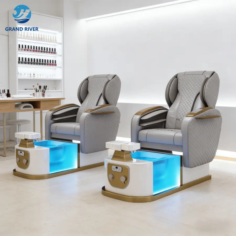 Luxury Salon Furniture Salon Pedicure Massage Chair for Nail Care Foot Spa Chair Electric Pedicure Chairs with Massage — image 7
