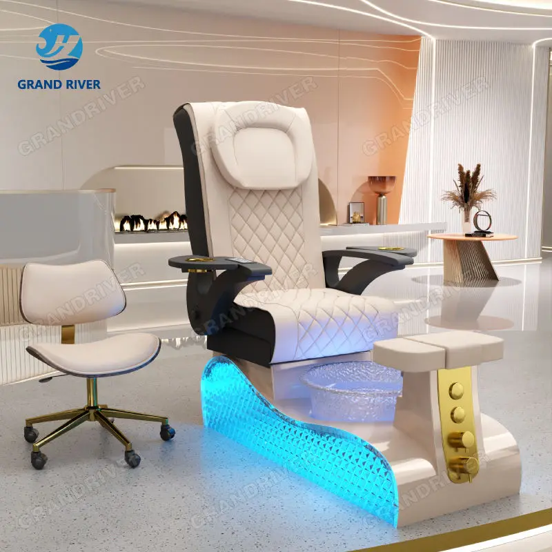 Professional Luxury Throne Chair Pedicure Massage Chairs for Manicure Nail Salon High Back Pedicure Chairs with Vent — view 1