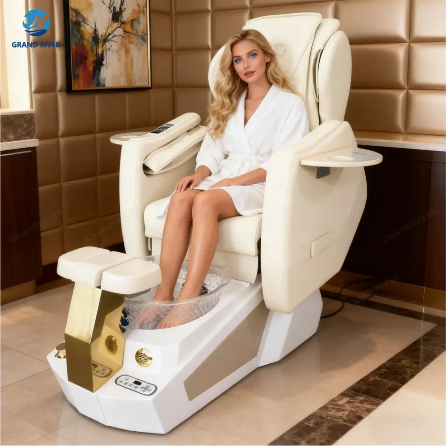 Professional High Quality Massage Pedicure Chair Foot Spa Throne Nail Manicure Electric Pedicure Chairs with Pump for Salon — image 4
