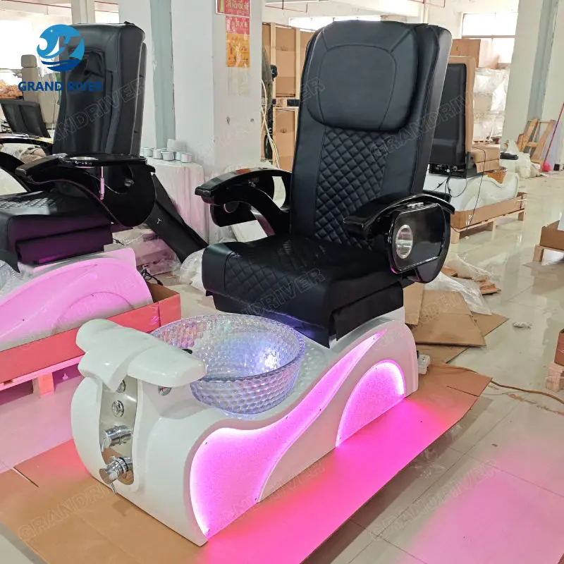 Nail Salon Furniture Modern Luxury Throne Professional Foot Spa Massage Manicure Pedicure Chairs High Back — image 5