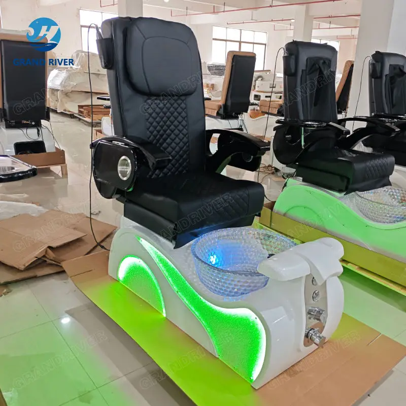Nail Salon Furniture Modern Luxury Throne Professional Foot Spa Massage Manicure Pedicure Chairs High Back — image 6