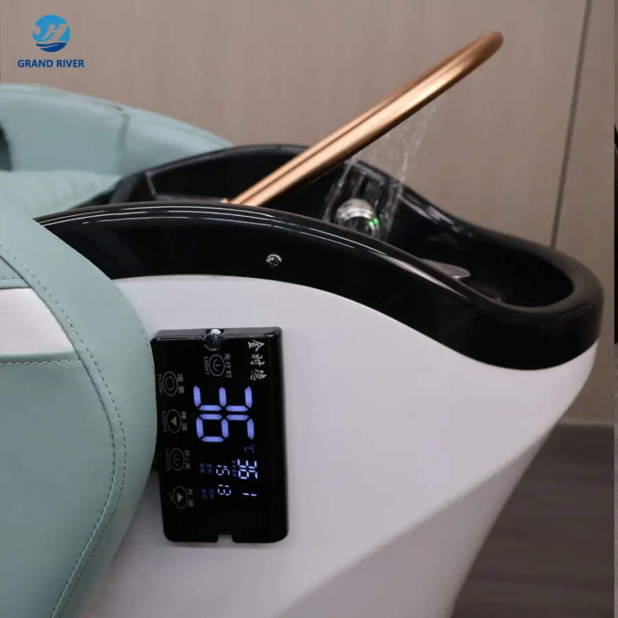 Luxury Modern Thai Hairdressing Chair for Salon Shampoo Bed 4d Full Body Electric Head Spa Massage Chair — image 6