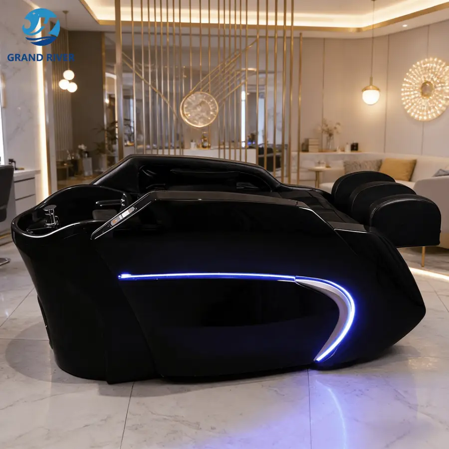 Washing Hair Salon Furniture Electric Massage Shampoo Bed Head Spa Hair Massage Shampoo Table for Shampoo — view 1