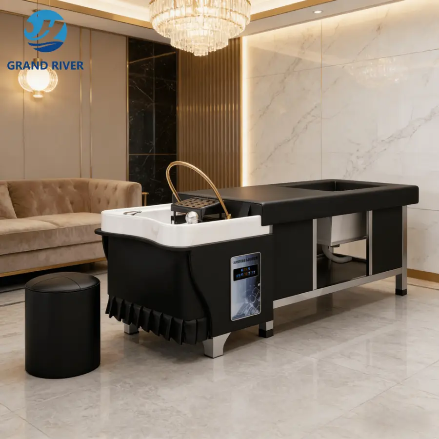 Professional Electric Head Spa Lay Down Salon Hair Washing Sink Thai Massage Chair Shampoo Bed Head Spa Equipment — image 4