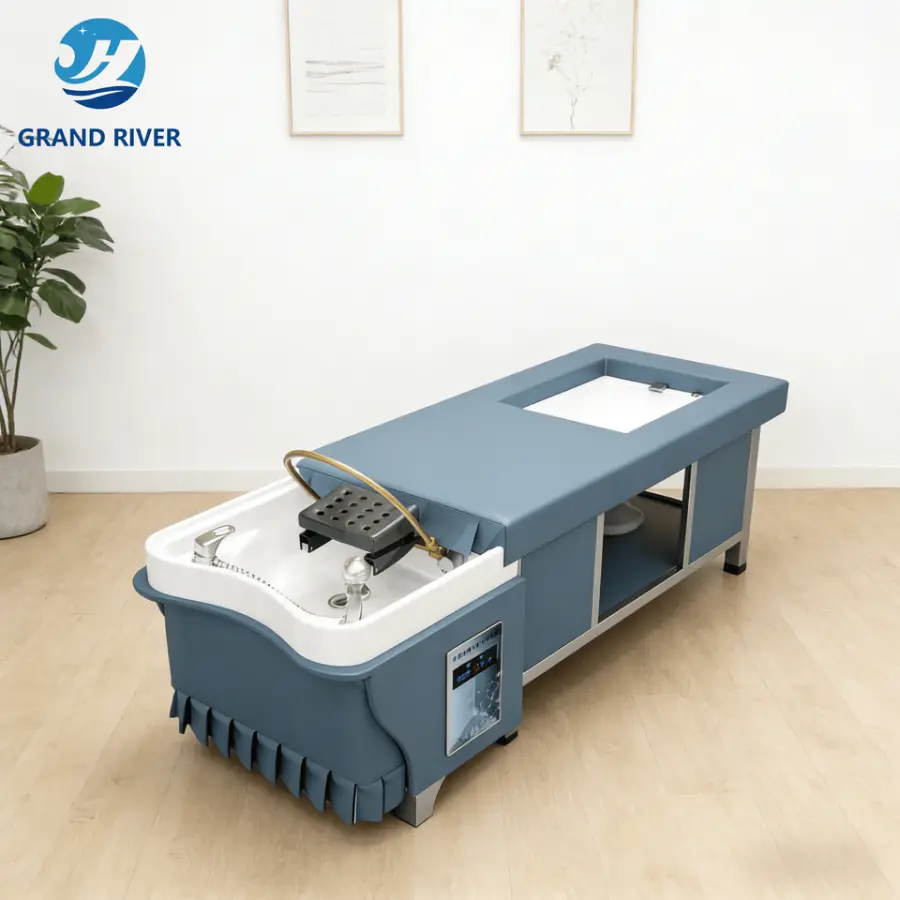 Professional Electric Head Spa Lay Down Salon Hair Washing Sink Thai Massage Chair Shampoo Bed Head Spa Equipment — image 6
