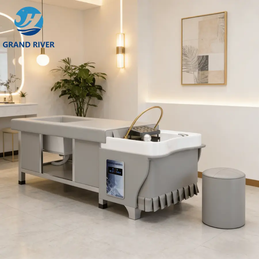 Salon Professional Hair Washing Massage Chair Head Water Therapy Shampoo Bed Japanese Head Spa Hair Shampoo Station — image 5