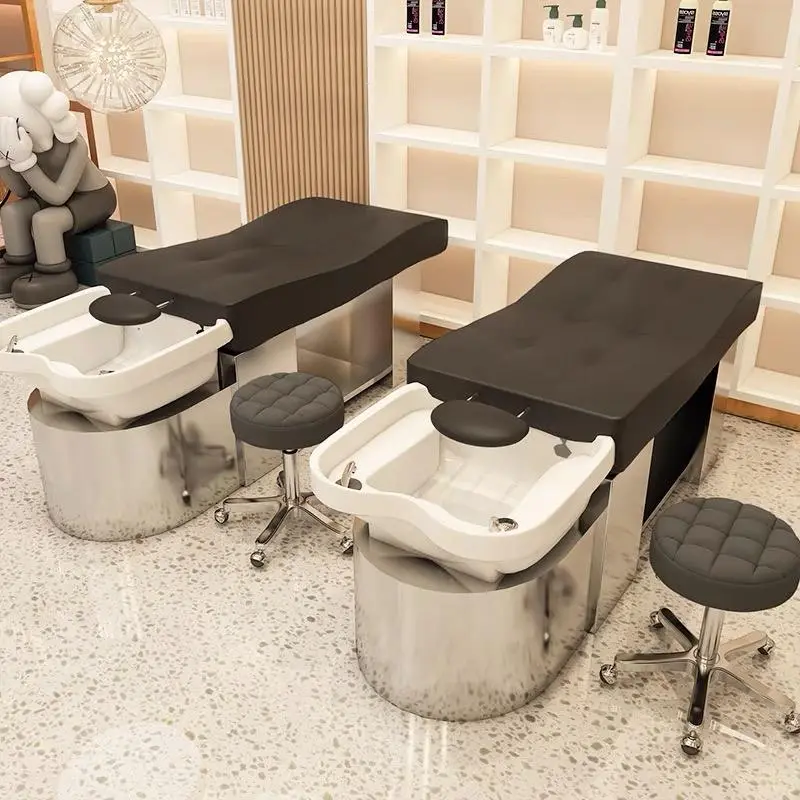 Wholesale Japanese Head Spa Hair Wash Station Massage Chair With Steam SPA Head Water Therapy Thai Massage Shampoo Bed — image 5