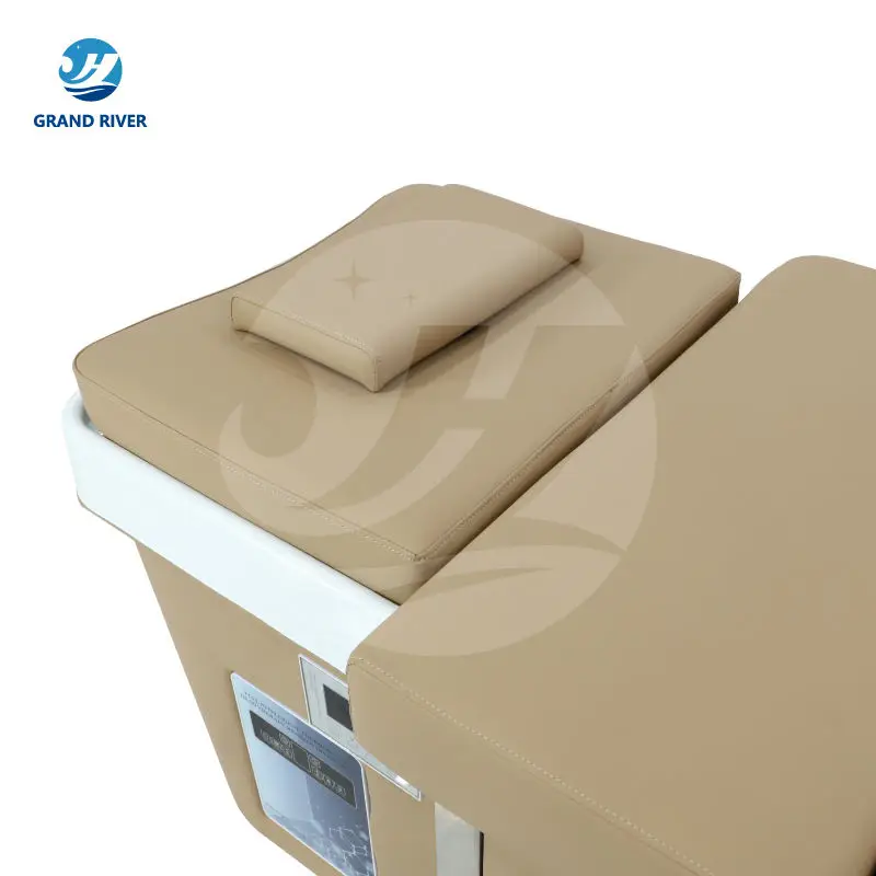Electric Heating Water Circulation Spa Shampoo Bed Hair Wash Salon Pedicure Shampoo Station With Water Storage for Hairdresser — image 4