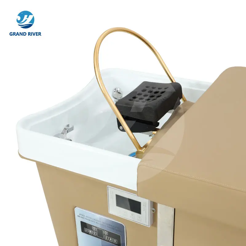 Electric Heating Water Circulation Spa Shampoo Bed Hair Wash Salon Pedicure Shampoo Station With Water Storage for Hairdresser — image 5