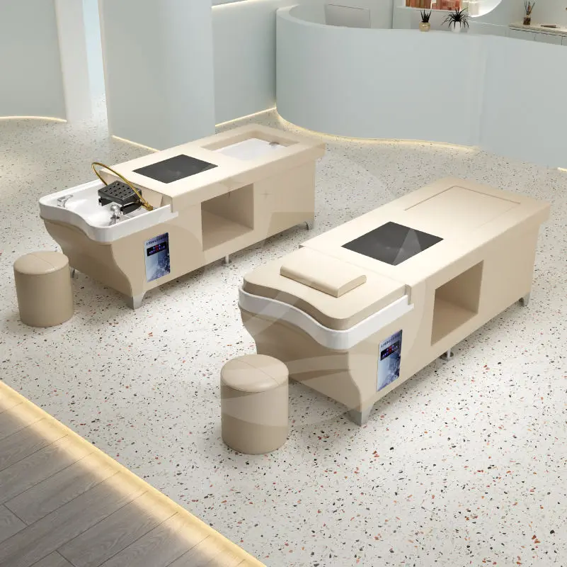 Massage Salon Shampoo Bed Multifunctional Hydrotherapy Circulating Bed Table for Barber Shop — image 3