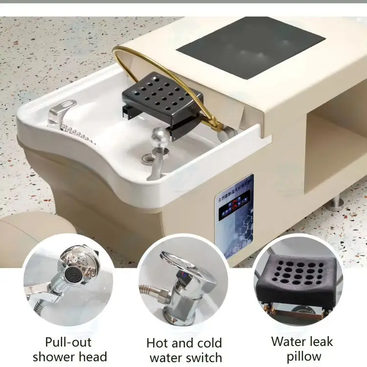 Massage Salon Shampoo Bed Multifunctional Hydrotherapy Circulating Bed Table for Barber Shop — image 6