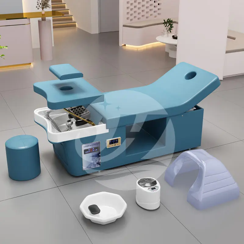 Massage Salon Shampoo Bed Special Fumigable Multifunctional Hydrotherapy Circulating Bed Salon Furniture Modern Ceramic — view 1
