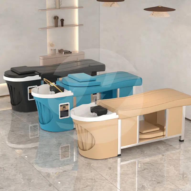 Multifunctional Salon Japanese Hair Spa Washing Head Chair Spa Therapy Thai Steam Bowl Headspa Shampoo Massage Bed — view 2