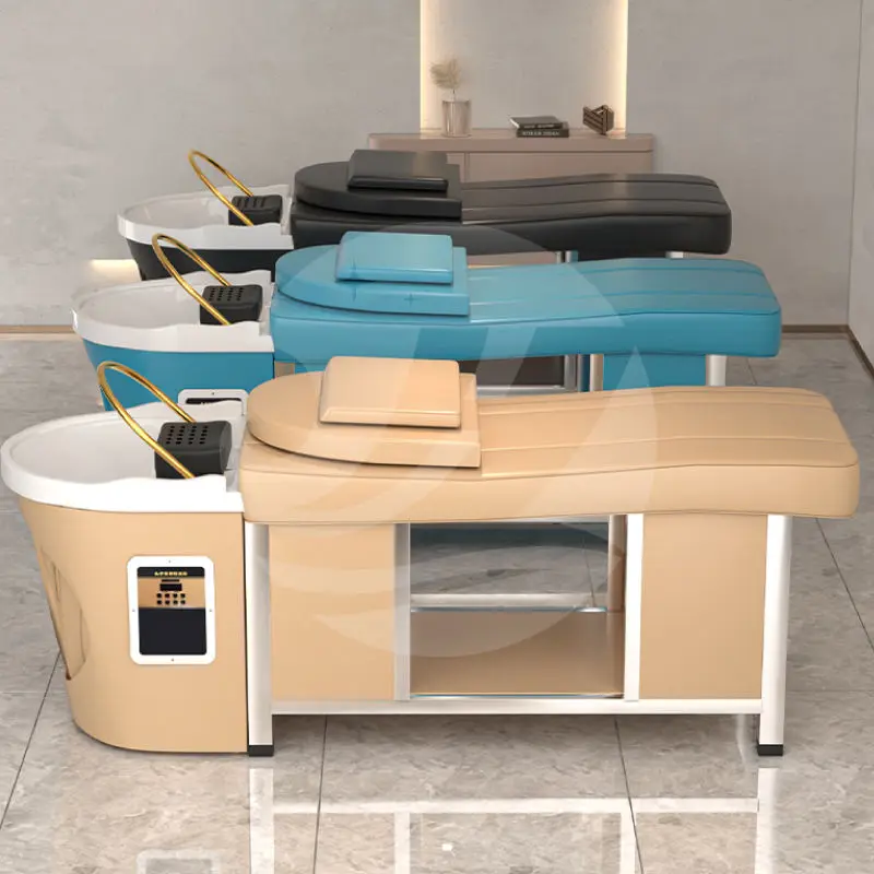 Multifunctional Salon Japanese Hair Spa Washing Head Chair Spa Therapy Thai Steam Bowl Headspa Shampoo Massage Bed — view 4