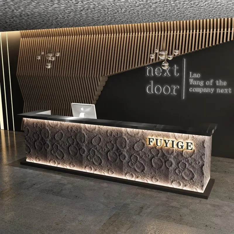 Reception Counter Beauty Salon Barber Store Cashier Front Desk Checkout Counter Simple Modern Hotel Small Bar Minimalist 40KG — image 5