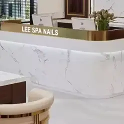 Barbershop Reception Desk High-end Atmosphere Beauty Salon Company Counter Cashier Simple and Modern — view 1