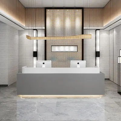 Barbershop Reception Desk High-end Atmosphere Beauty Salon Company Counter Cashier Simple and Modern — image 3