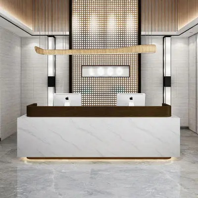 Barbershop Reception Desk High-end Atmosphere Beauty Salon Company Counter Cashier Simple and Modern — image 6