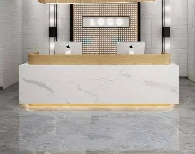 Barbershop Reception Desk High-end Atmosphere Beauty Salon Company Counter Cashier Simple and Modern — image 7