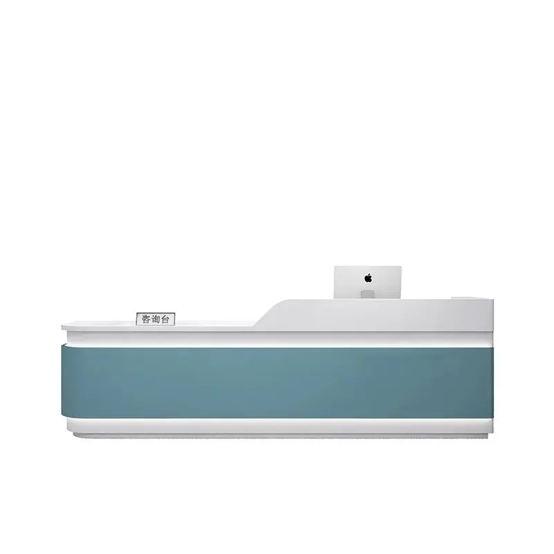 Beauty Salon Dentist Clinic Custom Size Front Desk Cash Register Physiotherapy Rehabilitation Center Reception Desk — image 7