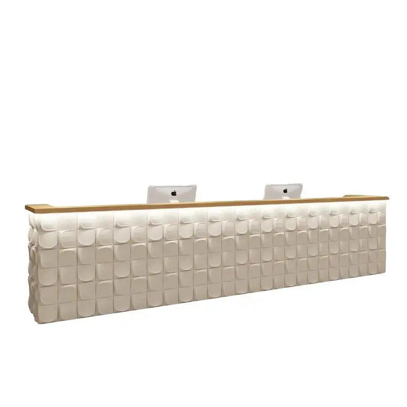 Most Popular Cash Register Counter Beauty Salon Reception Desk and Table Customizable Front Counter Desk for Spa — image 6