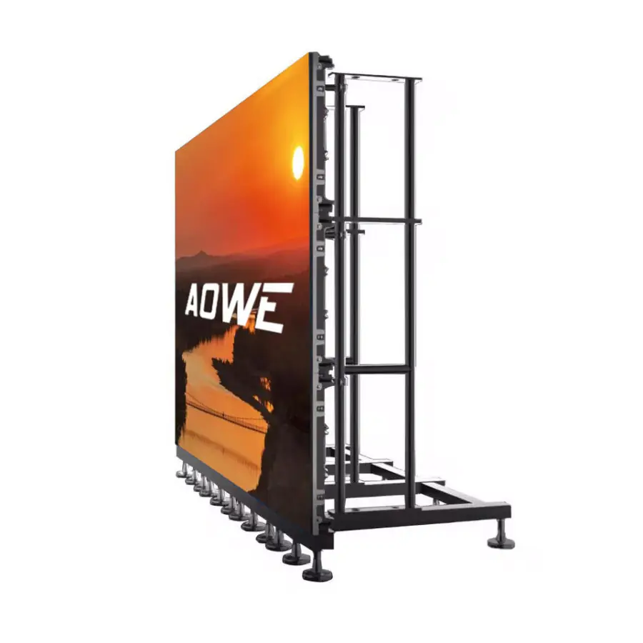 AOWE 6m X 3m Led Display Complete System P2.6 P2.9 P3 P3.91 P4.81 Led Panel 500mmx1000mm Backdrop Indoor Outdoor Led Scr — view 1