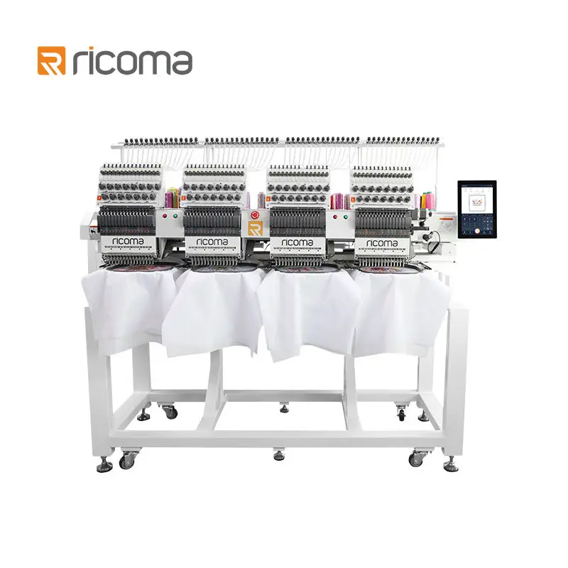 Ricoma MT-10S 4 Heads Commercial Computerized Embroidery Machine with 8'' Control Panel — view 1
