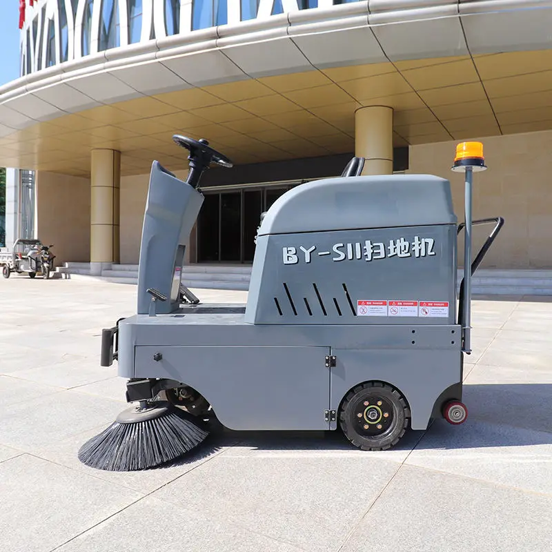 Large Area Cleaning Ride on Sweeper Commercial Automatic Floor Sweeper Machine with Vacuum System — view 2