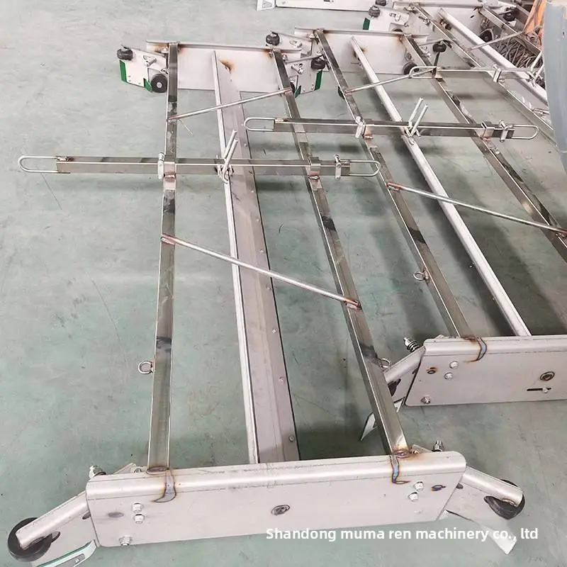 New Metal Silver Automatic Manure Scraper 1 for Pig Chicken Sheep Cattle & Duck Farms-All-Automatic Scraping & Removal M — view 2