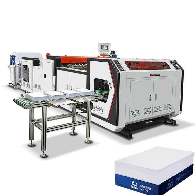 Factory Price Automatic Paper Cutting Machine with Packing Wrapping for A4 Paper Sheet — view 3