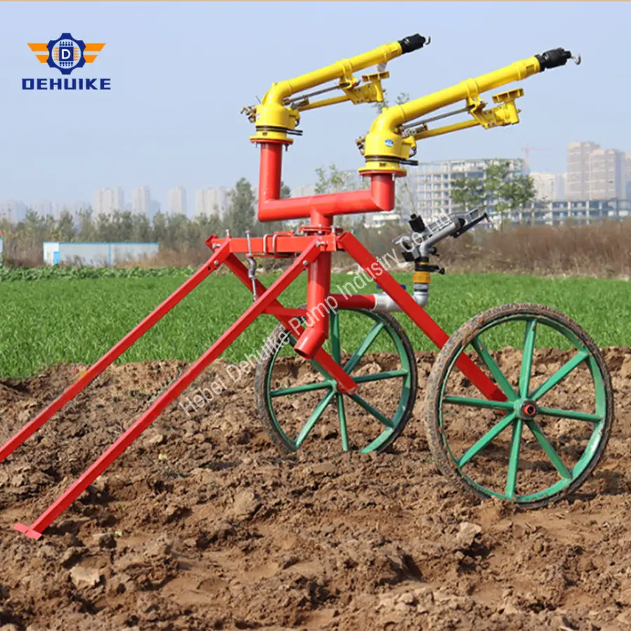 Vertical Rocker Big Rain Water Gun 360 Gear Drive Sprinkler System for Agricultural Irrigation Dedusting — image 6