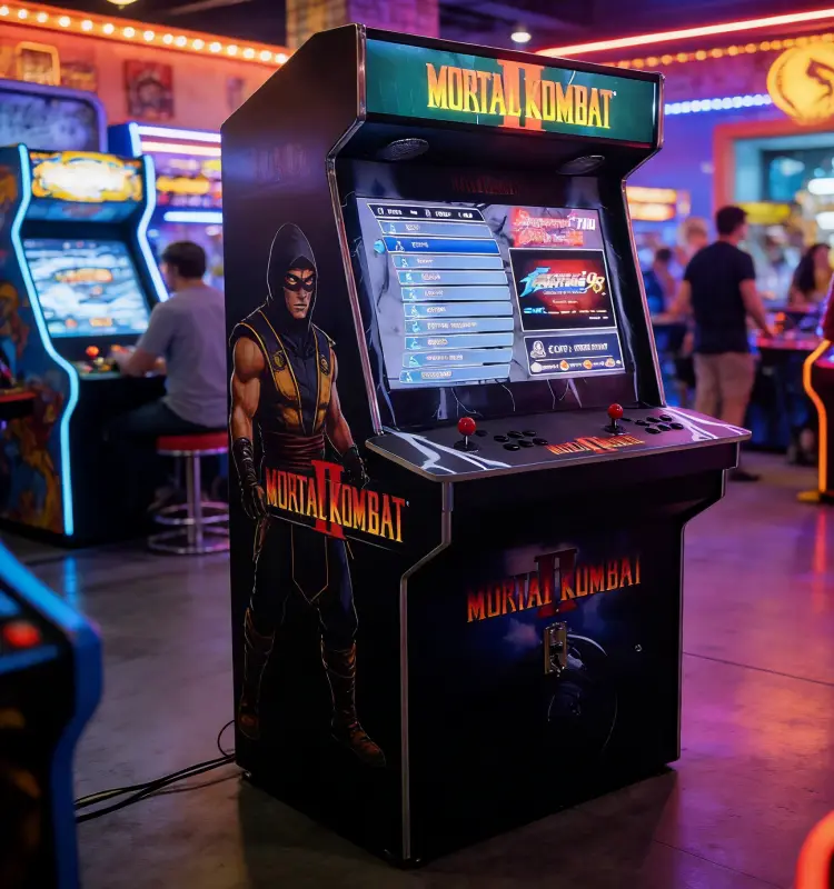 32inch LCD Mortal Kombat II Classic Arcade Machine | 2 Player Fighting Game Cabinet for Commercial & Home Use — view 1