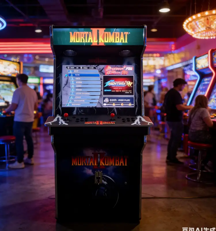 32inch LCD Mortal Kombat II Classic Arcade Machine | 2 Player Fighting Game Cabinet for Commercial & Home Use — view 2