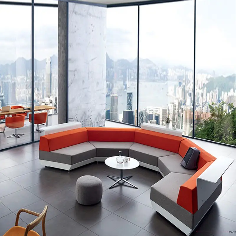 Modern Nordic Lounge Couch Furniture Waiting Room Office Sofa Sectional Public Area Sofa Set Furniture — view 1