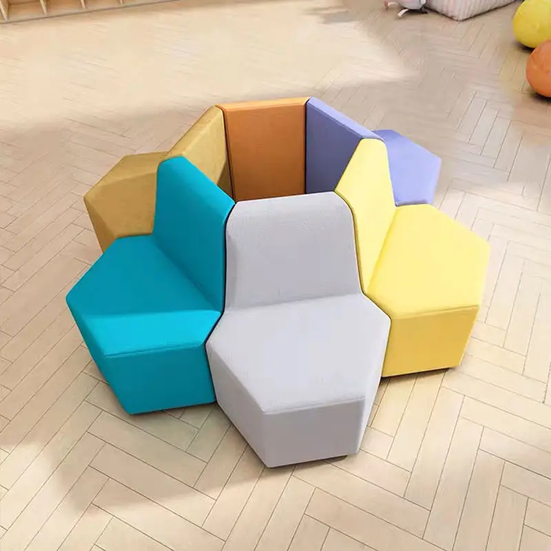 Modern Modular Fabric Sofa Set Classic Customized Factory Pu Leather Office Sofa Set Furniture — image 3