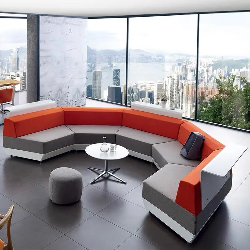 Modern Nordic Lounge Couch Furniture Waiting Room Office Sofa Sectional Public Area Sofa Set Furniture — image 2
