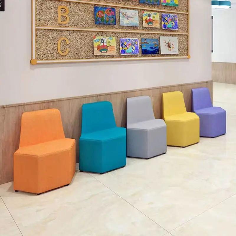 Modern Modular Fabric Sofa Set Classic Customized Factory Pu Leather Office Sofa Set Furniture — image 4