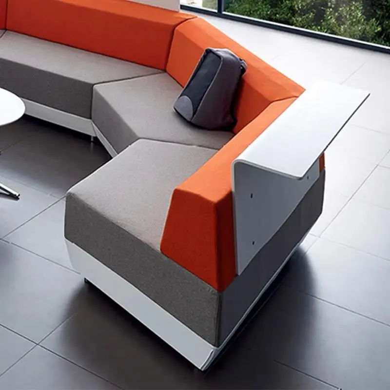 Modern Nordic Lounge Couch Furniture Waiting Room Office Sofa Sectional Public Area Sofa Set Furniture — image 4