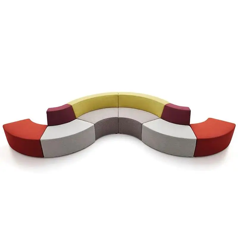 Modern Sectional Office Sofa Public Area Hotel Library Waiting Room Modular Seating Sofa Set Furniture — image 5