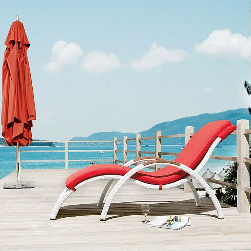 Modern Swimming Cheap Pool Chair Sun Chair Rattan Beach Chair — image 4