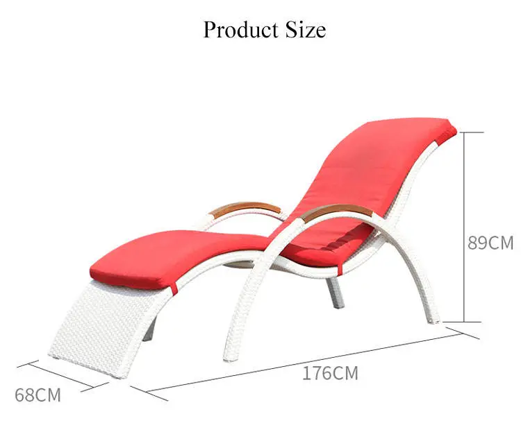 Modern Swimming Cheap Pool Chair Sun Chair Rattan Beach Chair — image 6