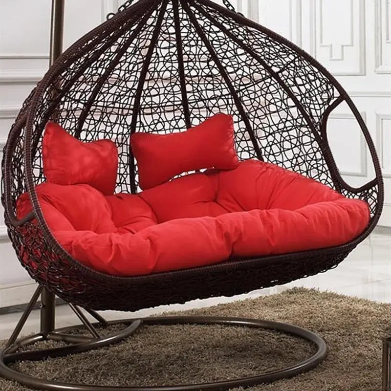 Modern Outdoor Patio Swing Chair Two Seat Patio Swing Wicker Swing Chair China Factory Wholesale Hanging Chair Hanging B — view 1