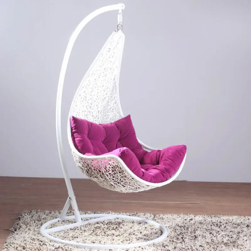 Modern Outdoor Garden Furniture Patio Hanging Egg Rattan Swing Chair — image 4