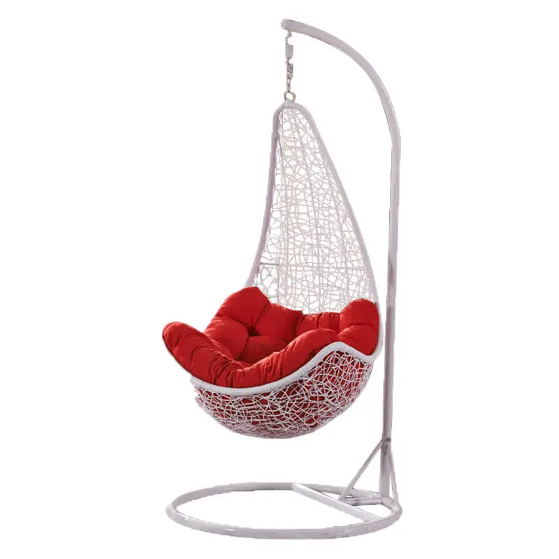 Modern Outdoor Garden Furniture Patio Hanging Egg Rattan Swing Chair — image 5