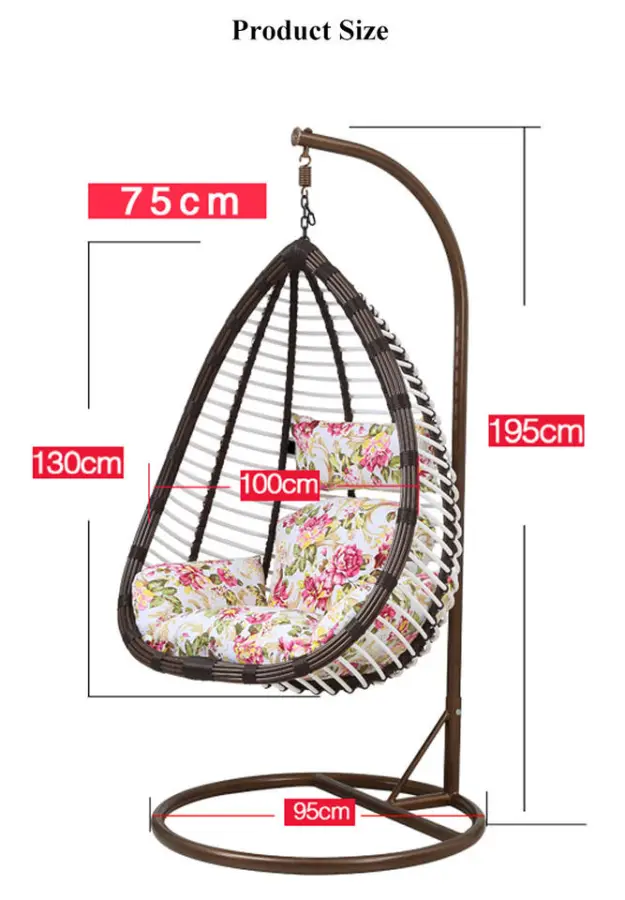 Top Quality Professional Design Outdoor Double Garden Patio Swing Chair, Customized Leisure Indoor Garden Swinging Chairs Double — image 6